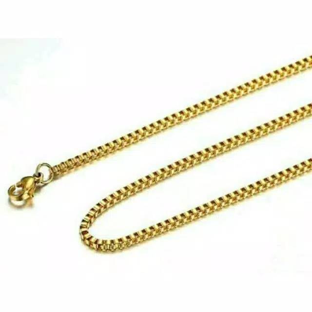 Kalung titanium Wanita Korean Style Anti karat model itali