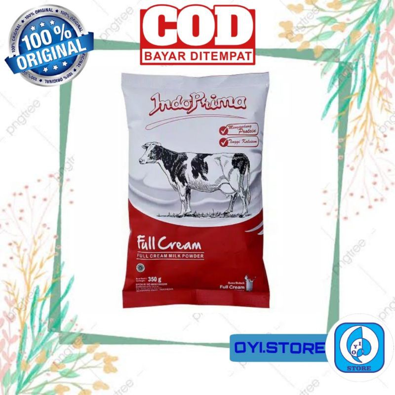 SUSU INDOPRIMA FULL CREAM 350 GRAM SUSU PENGGEMUK SUSU DIET BADAN SUSU BUBUK SUSU KELUARGA