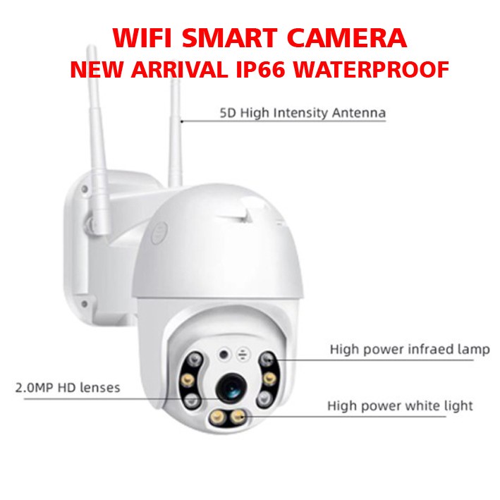 IP Cam Camera CCTV Outdoor Wireless Wifi 1080p Ptz IP66