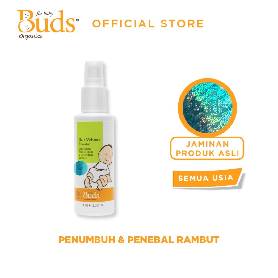 Buds Organics Hair Volume Booster - Penumbuh &amp; Penebal Rambut Bayi