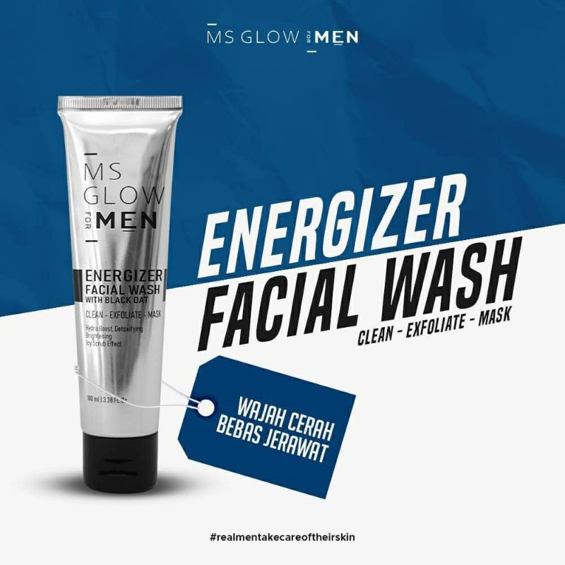 MS Glow For Men Man Facial Wash Original Sabun Cuci Muka MS Ma Glow Men Perawatan Cowok pria msglow for men Original