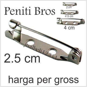 Peniti Bros Silver 2.5cm per gross