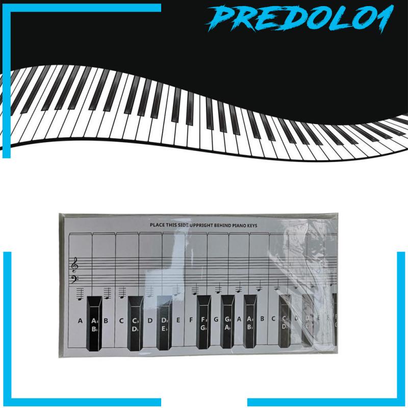 [PREDOLO1] 48inch Practice Keyboard &amp; Note Chart for 88 Key Keyboards Kids Beginers