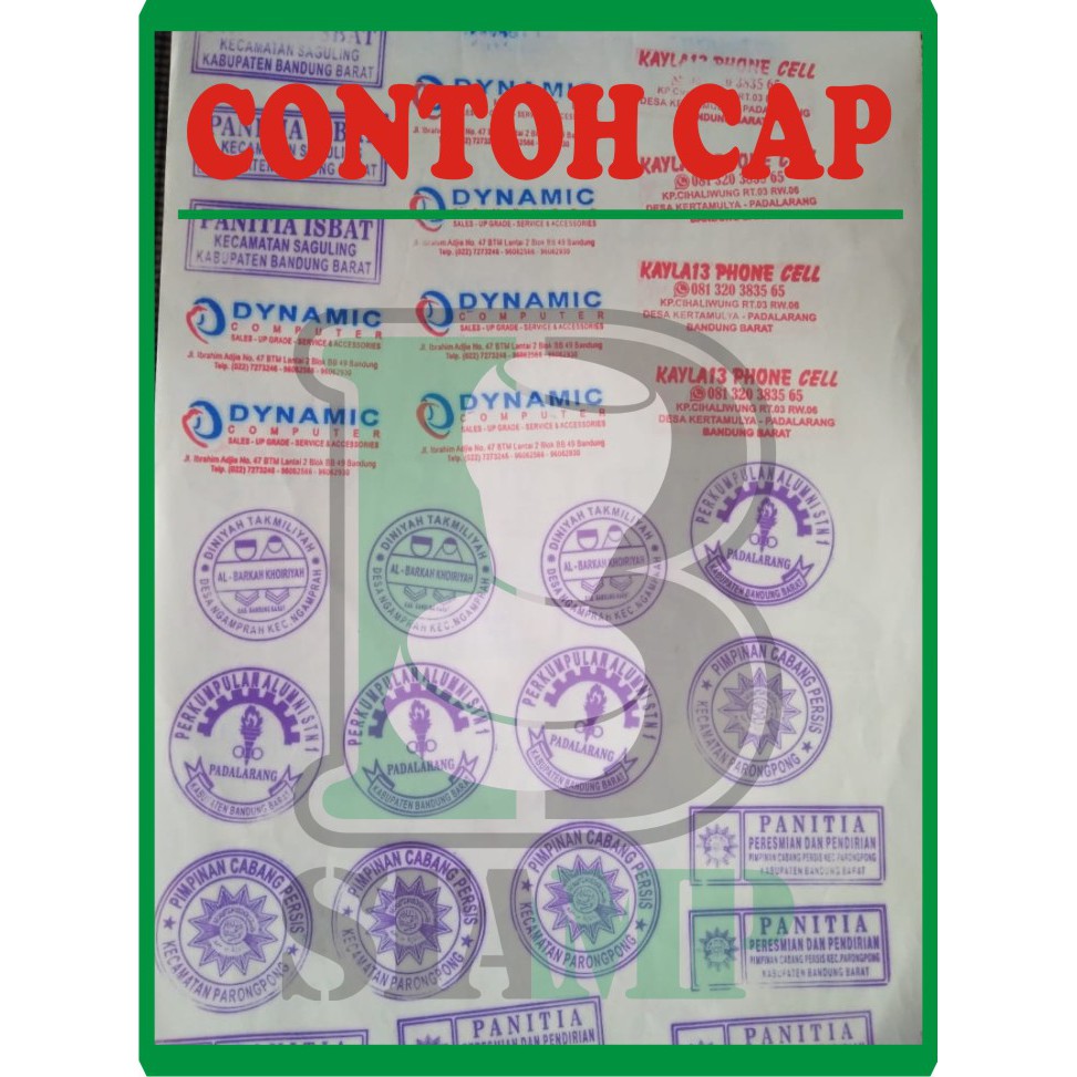 

HJK Cetak Stempel Flash Persegi 2 cm BONUS TINTA