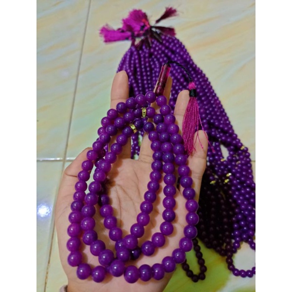 Tasbih 99 batu kecubung