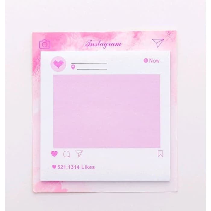 Sticky Notes / Memo Stick Lucu Motif Posting Sosmed IG (30 Lembar)