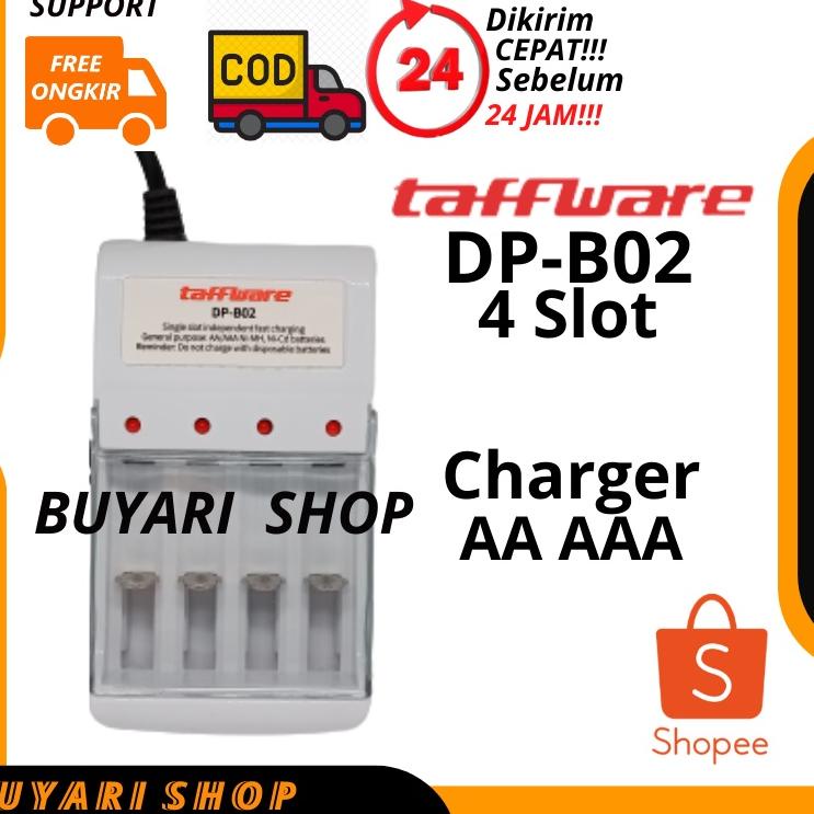 Model Keren Charger Baterai AA I Charger AA AAA I Taffware DP-B02 I Casan Batre AA AAA / A2 A3 I Baterai AA Rechargeable