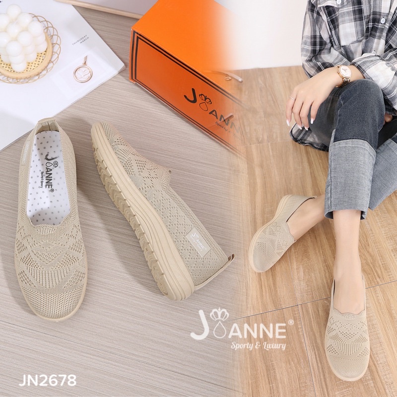 RESTOCK!! [ORIGINAL] JOANNE FlyKnit Flat Shoes Sepatu Wanita #JN2678