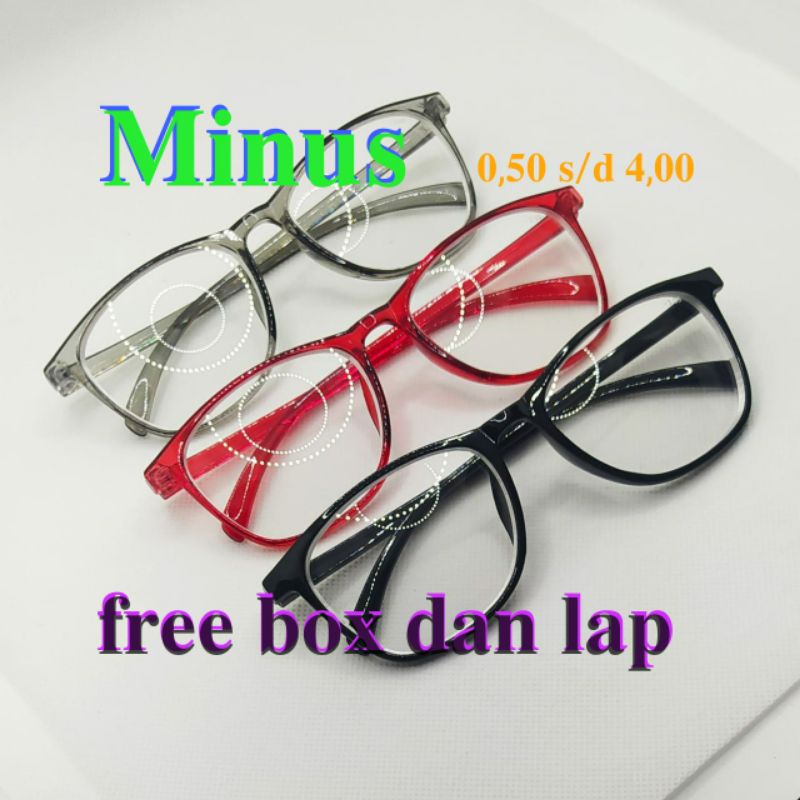 Kacamata Minus Jarak Jauh Import Disaign Korea Lensa Optik Fashion Style
