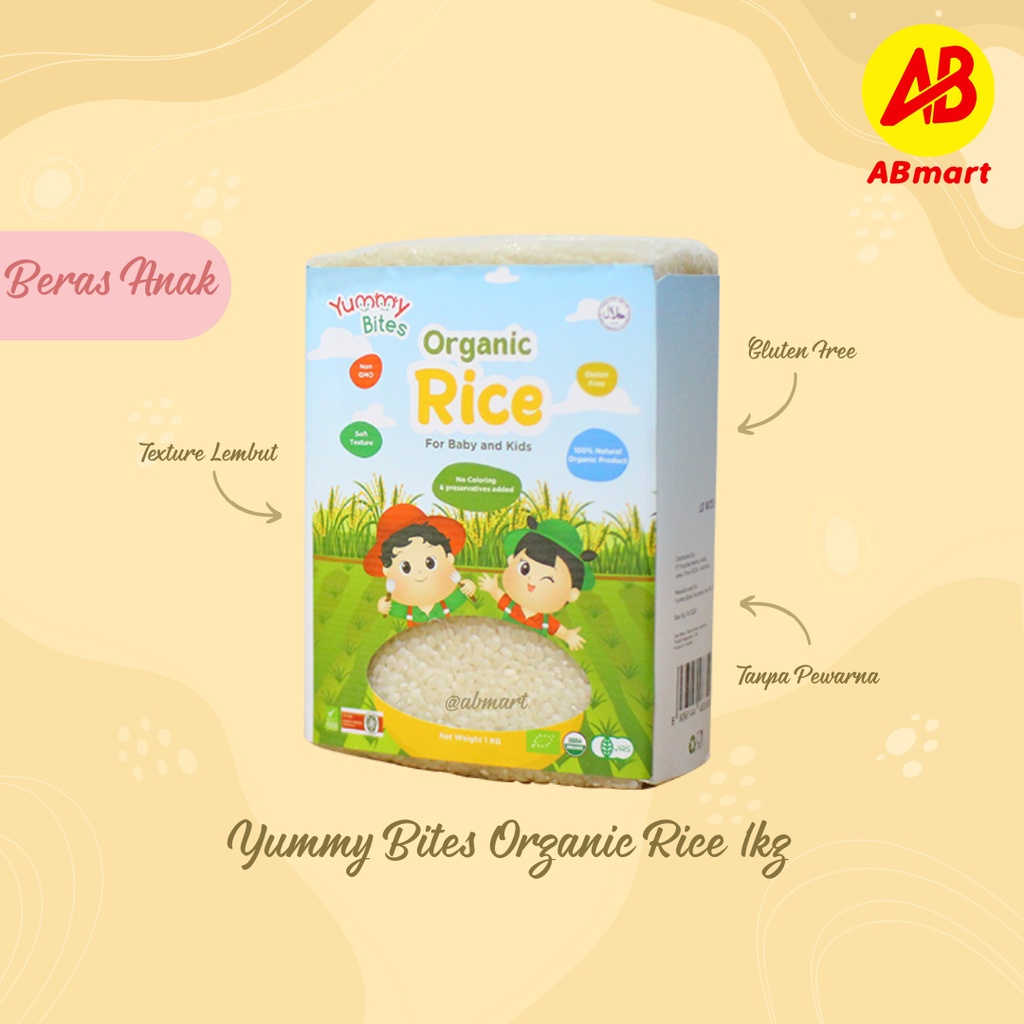 

Yummy Bites Beras Anak Organic Rice 1 Kg