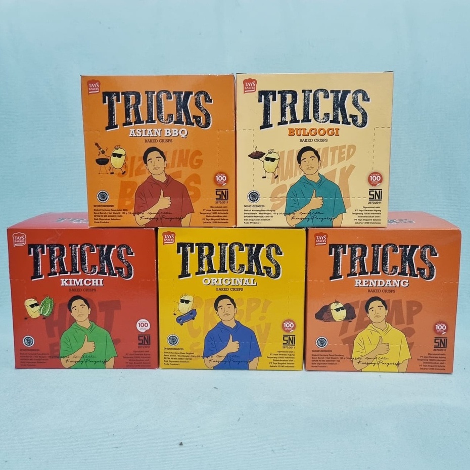 Jual Tricks Snack Baked Potato Crisps Original Kimchi Asian Bbq