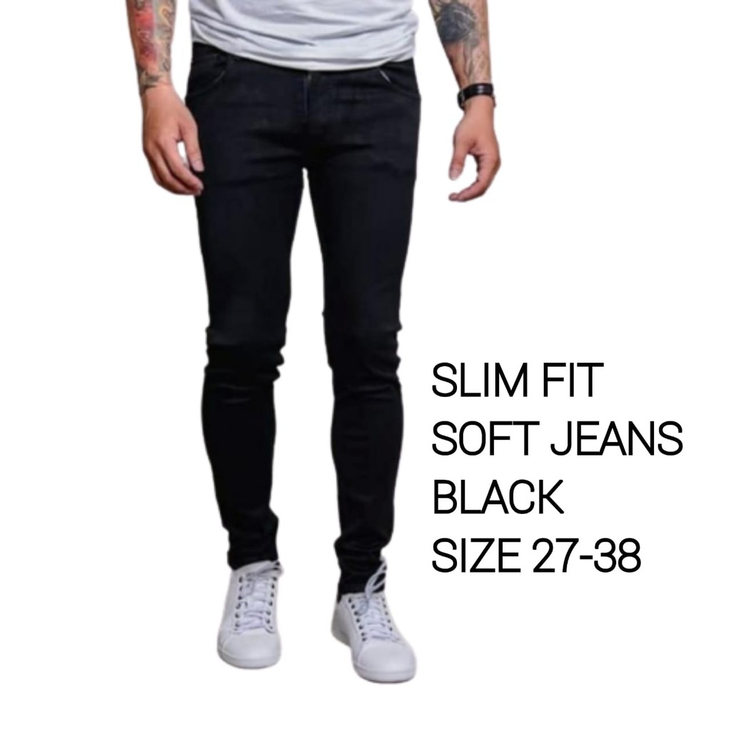 CELANA PANJANG JEANS PRIA / BLACK  PREMIUM