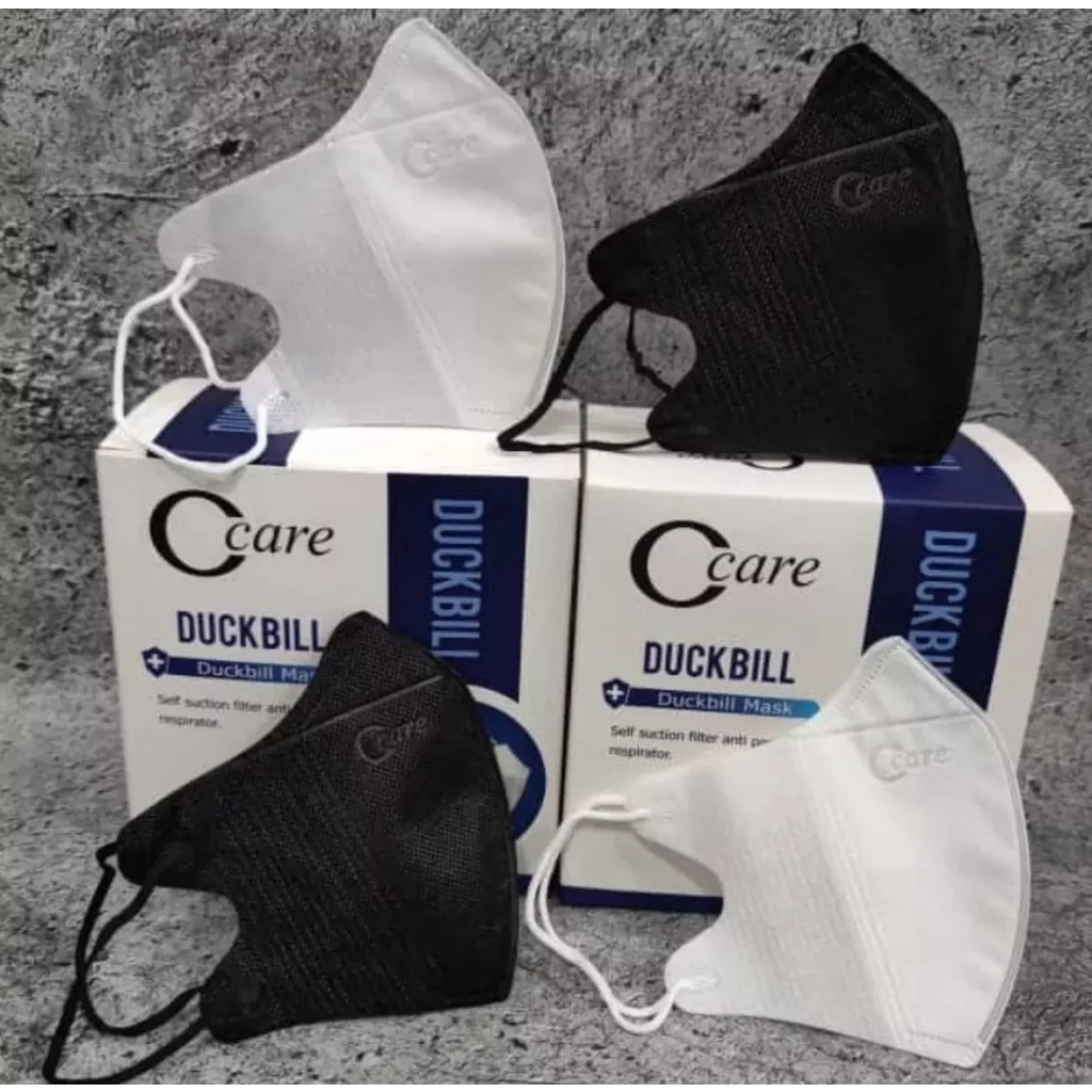Masker Duckbill 3ply ada garis hidung seperti sensi 1 box isi 50 pcs ada pilihan warna hitam dan putih / masker duckbill disposible 3ply