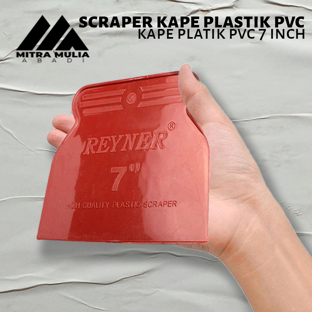 Kape Plastik PVC 7 Inci l Scrap l Scrapper l Skrap Sekrap Dempul