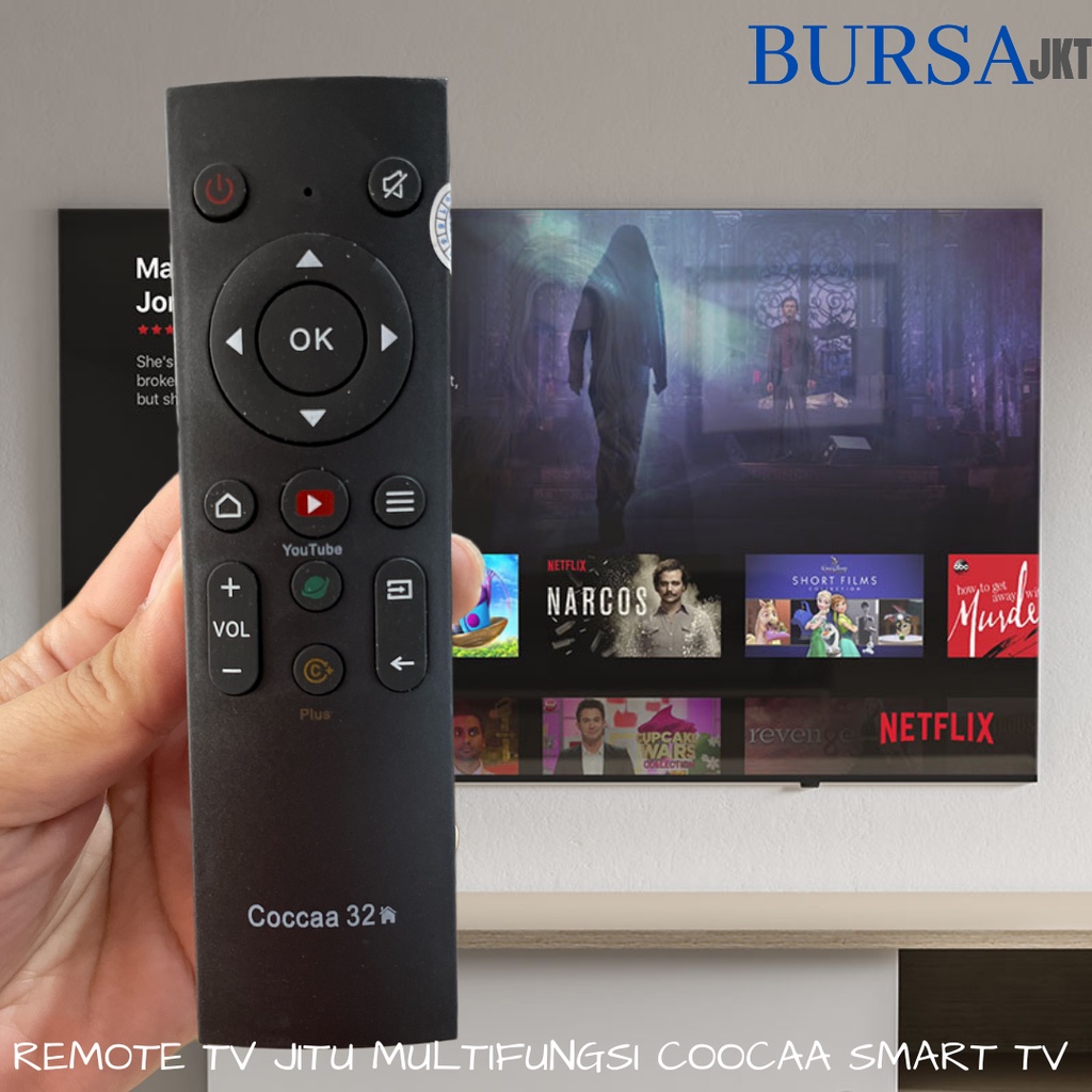 REMOTE SMART TV COOCAA S3U S7G YOUTUBE REMOT PENGGANTI