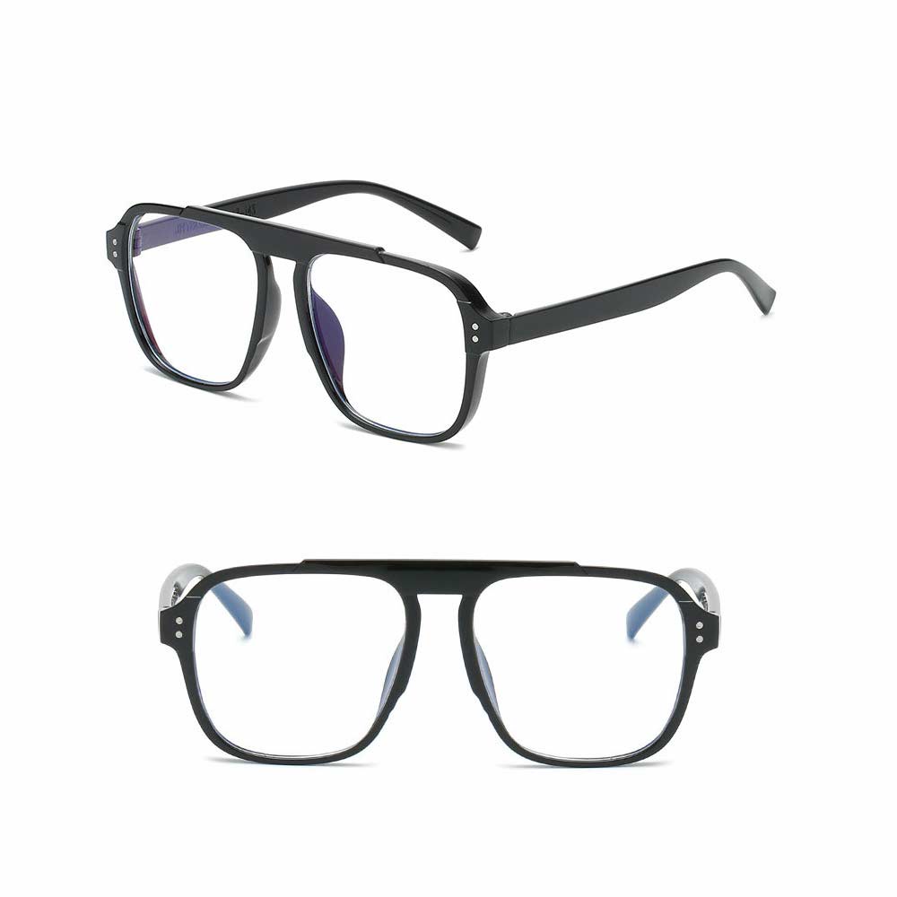 Kacamata UV400 Anti Radiasi Blue Ray Lens (Design Korea) Unisex - HM8036 D ( Group Solo )