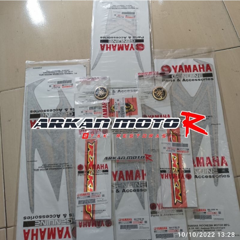 FULLSET GRAPHIC STRIPING RX KING RXKING RX-KING SE GOLD 2003 ORIGINAL YAMAHA