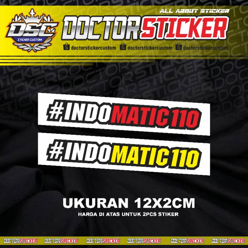 Sticker cutting INDOMATIC 110 beat,Vario,Genio