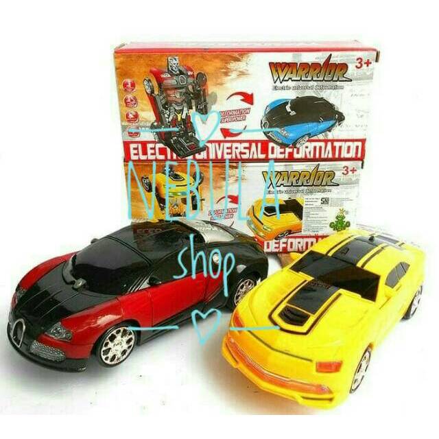 Mainan Mobil Otomatis berubah jadi Robot