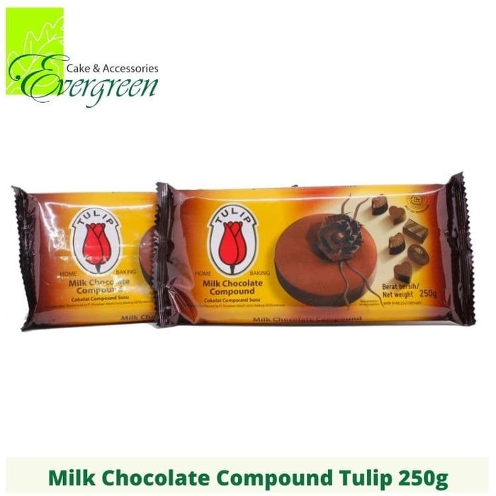 

Milk Chocolate Compound 250g Coklat Susu Tulip