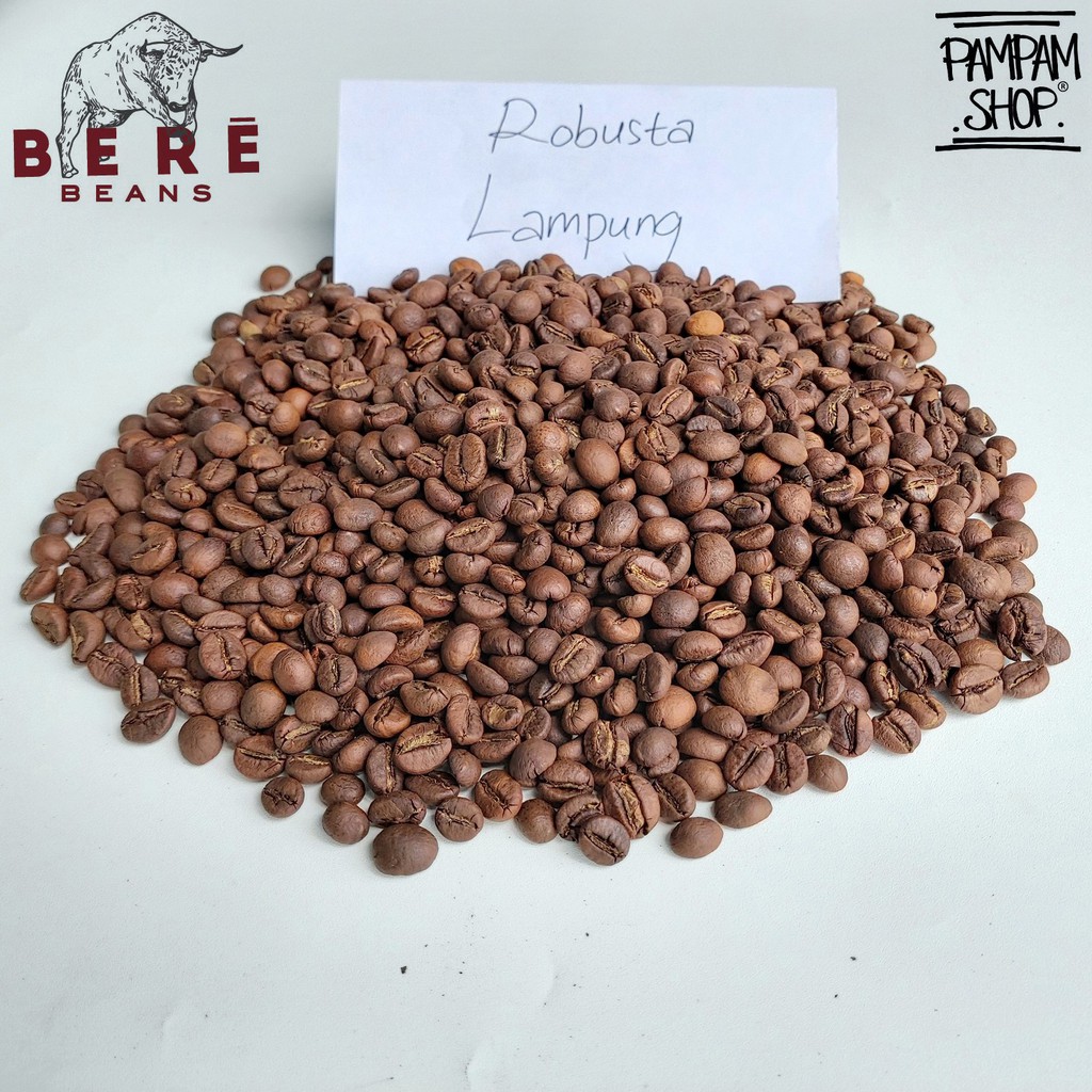 Kopi Robusta Lampung Indonesia 100 GRAM Biji Bubuk Coffee Beans Giling Coffe Cofe Bean Tubruk 100 Gr