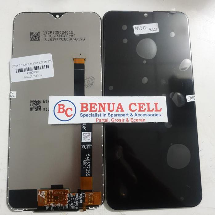 LCD 1SET SAMSUNG M20 GALAXY M20 M205 M205F ORIGINAL BLACK BISA KONTRAS