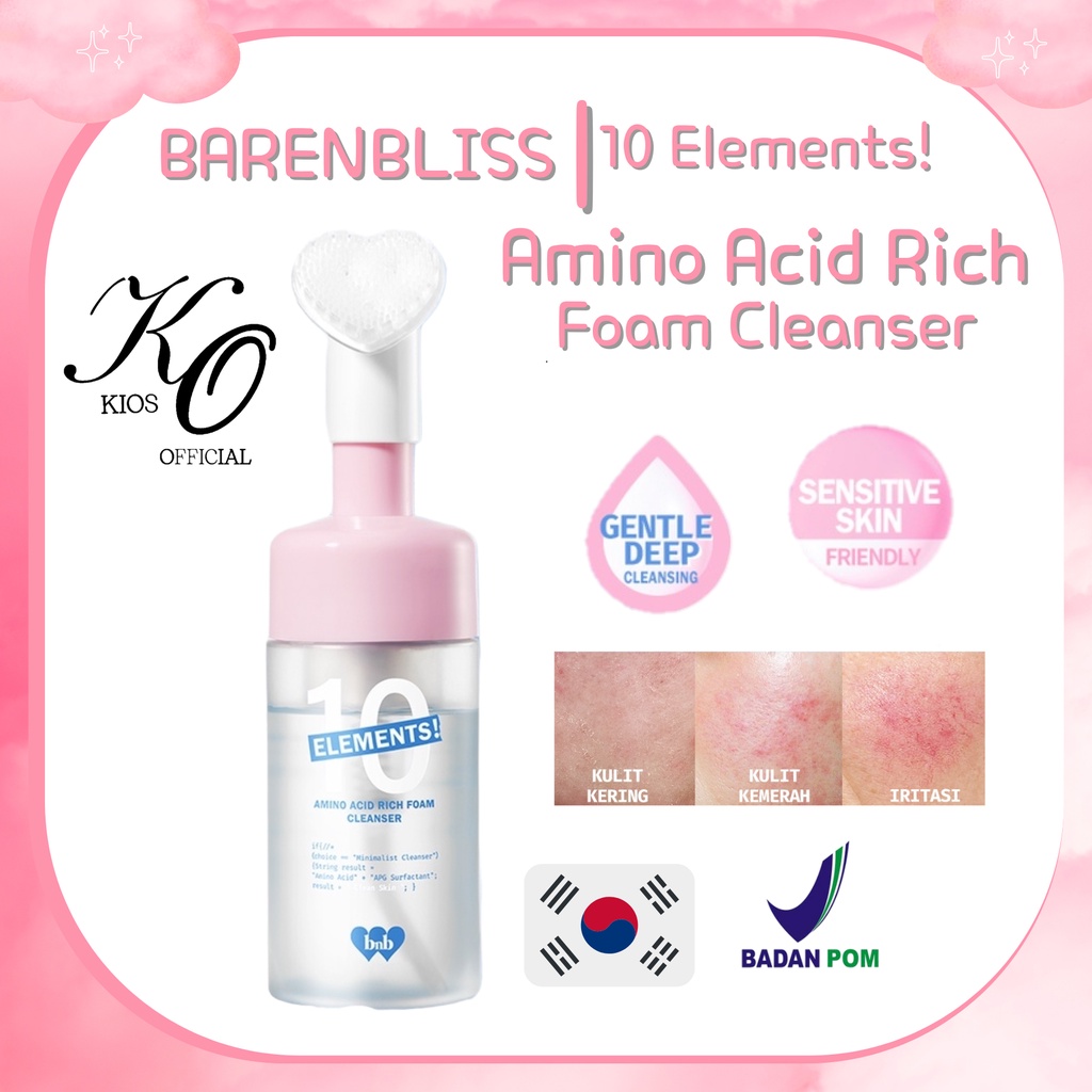 BNB Barenbliss 10 Elements Amino Acid Rich Foam Cleanser | Sabun Cuci Muka