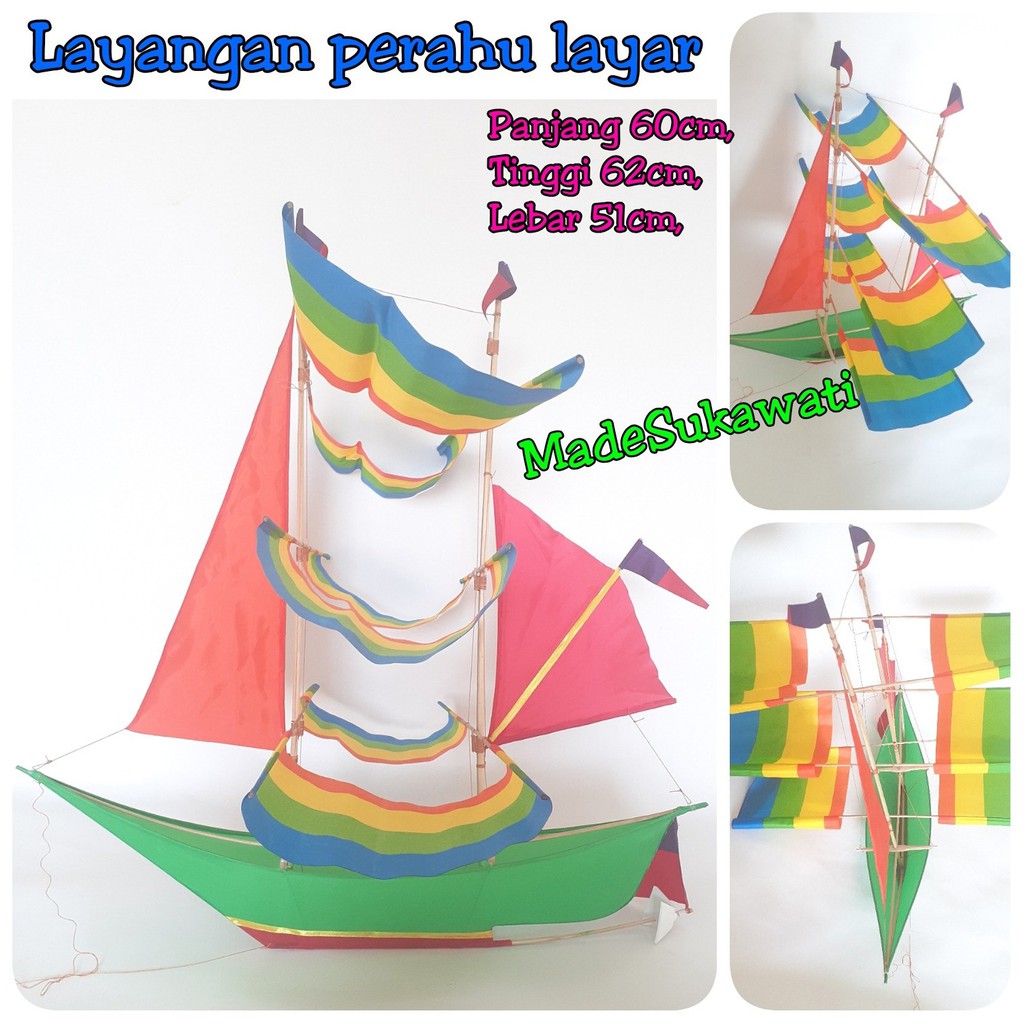 Layang-layang perahu layar layangan bali