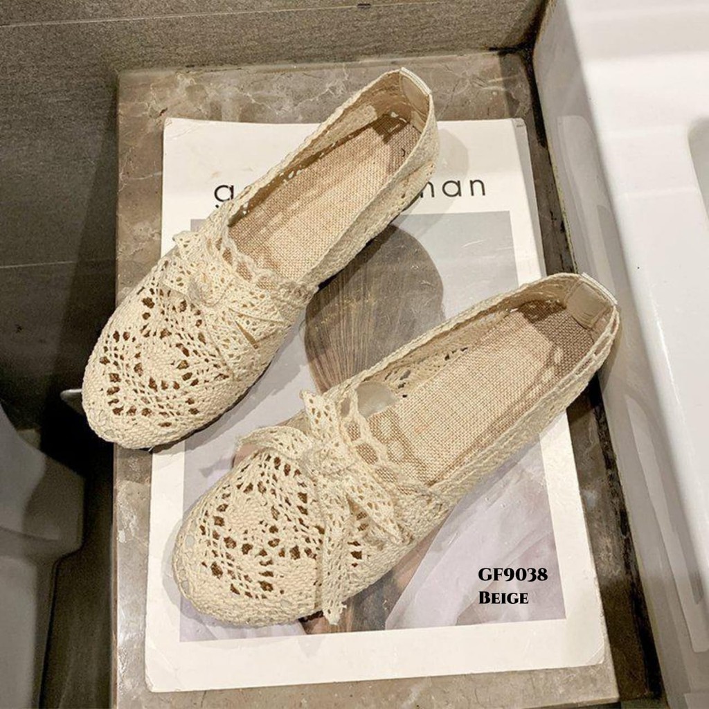 RESTOCK WYN SEPATU FLAT CASUAL BREATHABLE MESH WALKING GF9038