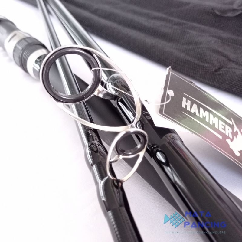Joran sambung 3 hammerhead direct surf 390 420 carbon action hard joran tebing karang dan joran pantai