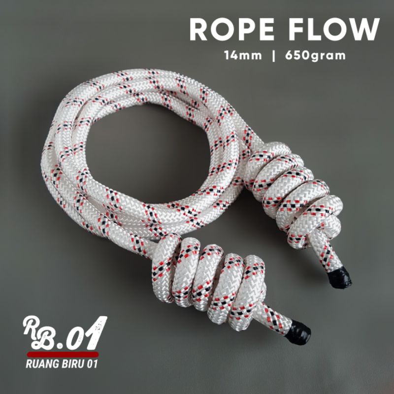 Rope flow tali fitnes gym skipping weighted rope heavy rope skipping jump rope
