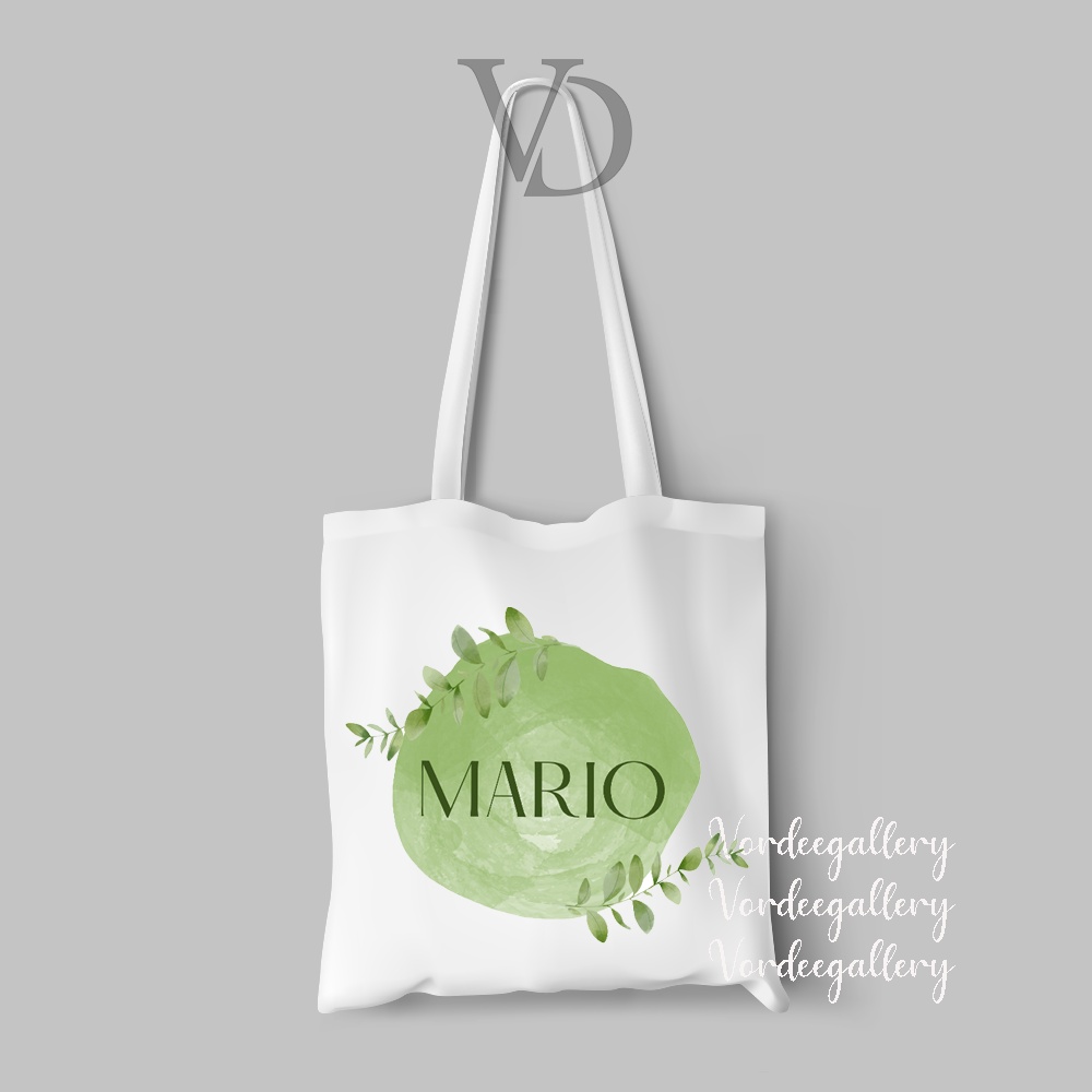 CUSTOM NAMA / TOTE BAG boy BAHAN KANVAS MOTIF nama / SOUVENIR WEDDING /  korean TOTE BAG / hadiah wedding / custom tote bag nama