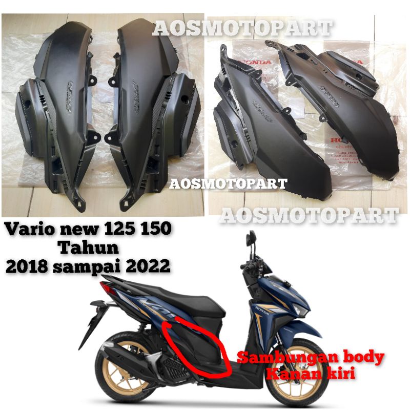cover sambungan body Vario new LED 125 150 tahun 2018 sampai 2022 ORI HONDA body Vario 125 150 new s
