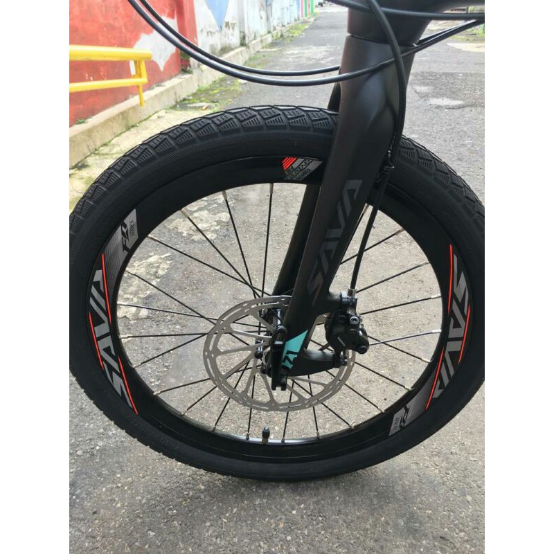 sepeda lipat seli SAVA black tosca new grupset rd shimano 11speed