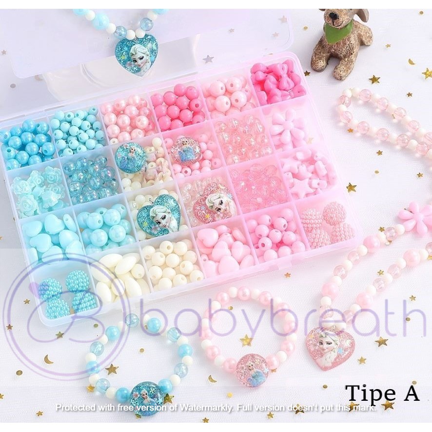 DIY Mainan manik edukasi anak/ DIY Meronce Kalung Gelang Anak/ Mainan Anak Perempuan-1