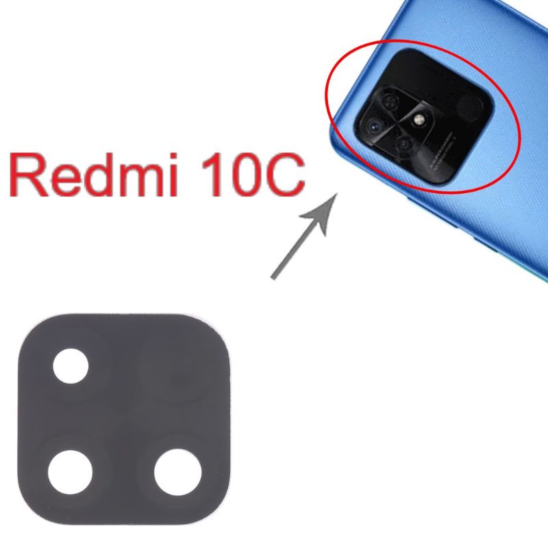 Camera Lens Lensa kamera kaca kamera belakang Xiaomi Redmi 10C