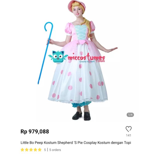 baju karakter bo peep