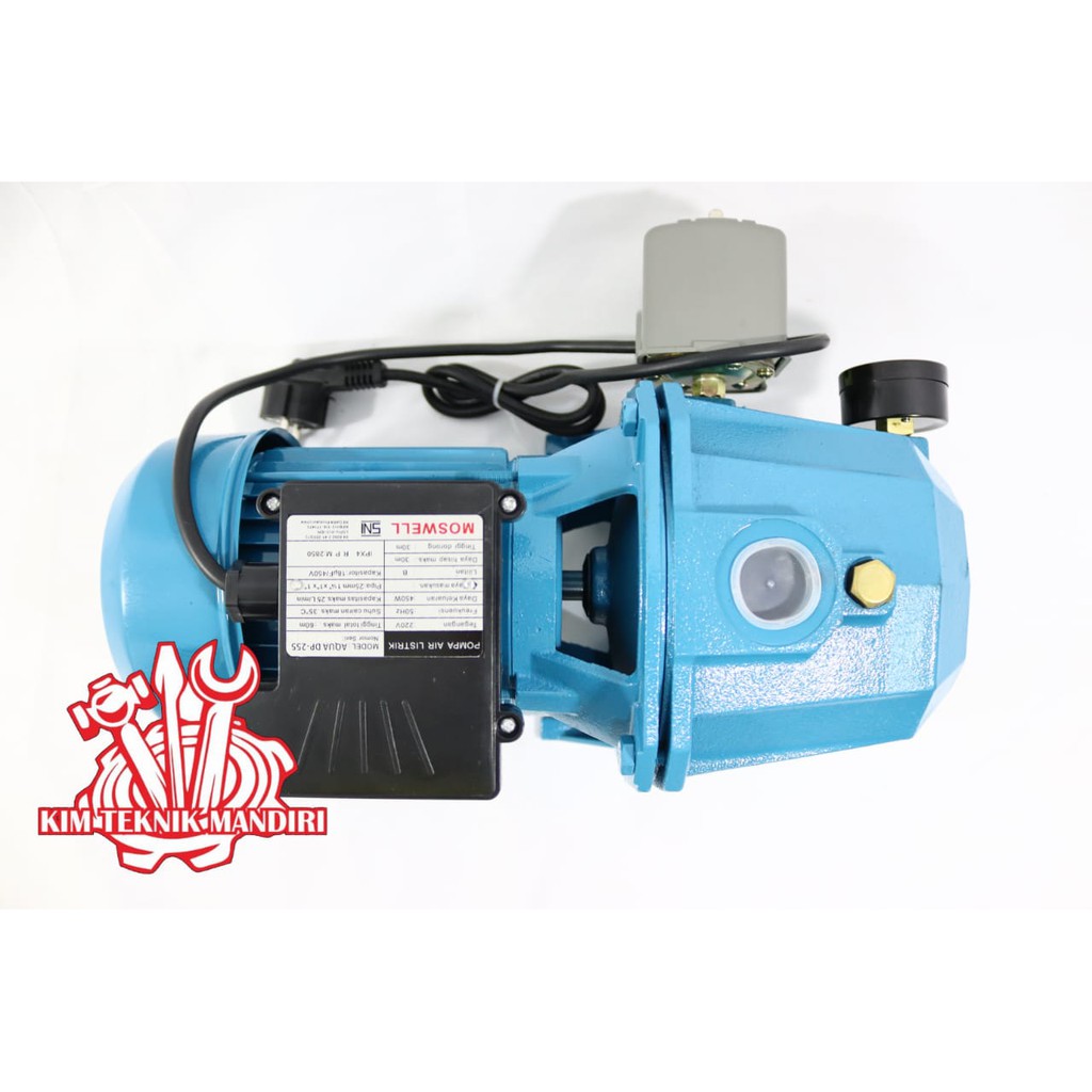 MOSWELL POMPA AIR LISTRIK JET PUMP AQUA DP-255  KUALITAS SUPER