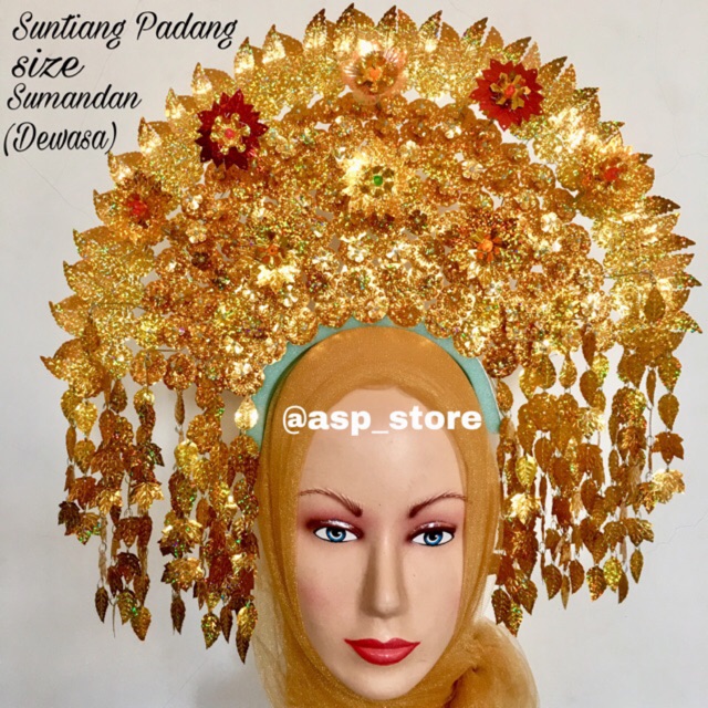 Suntiang ASLI adat Padang sunting minang sumandan / pengiring pengantin dewasa tari kartini karnaval