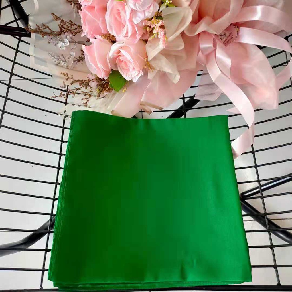 Murah Meichen Kerudung Hijab Paris Polos Segi Empat Jilbab Daily Basic Premium-Hijau