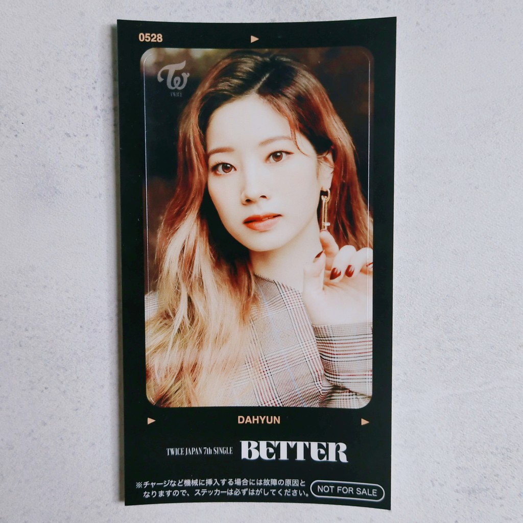 

(READY) TWICE - BETTER IC CARD STICKER JAPAN