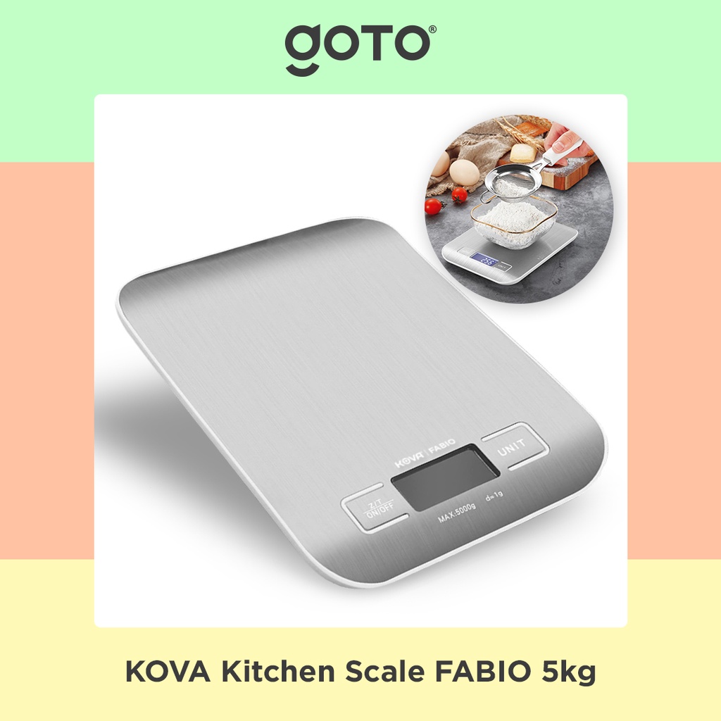 Kova Fabio Timbangan Digital Kue Bumbu Dapur Kopi Kitchen Scale