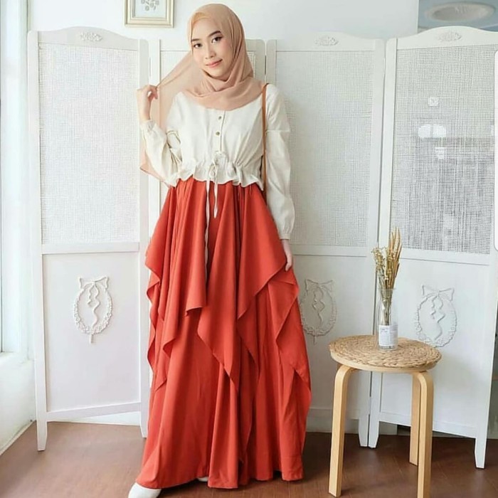 NONA MAXI | DRESS MUSLIM WANITA | BAJU GAMIS MODERN