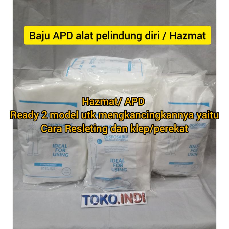 READY STOK Baju APD alat pelindung diri Hazmat 75 gsm