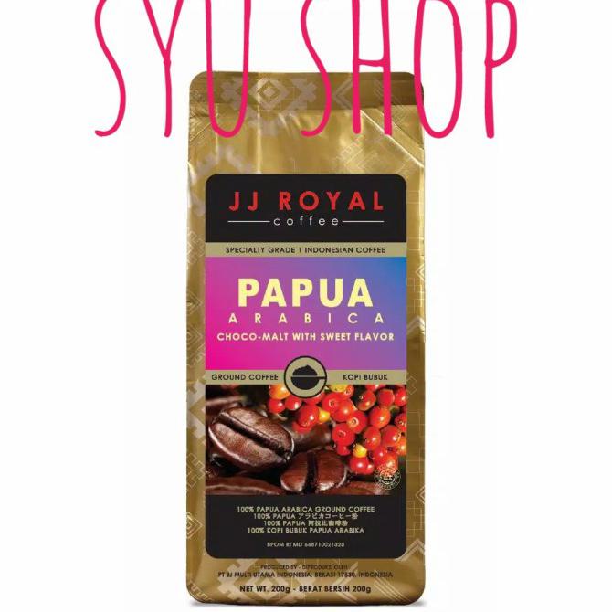 

Terbatas Jj Royal Ground Coffee Papua Arabica 200 Gr Kopi Bubuk Hemat