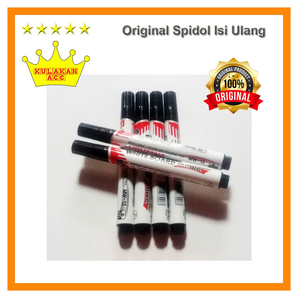 

Spidol Hitam Isi Ulang Non Permanen- Refillable Whiteboard Marker
