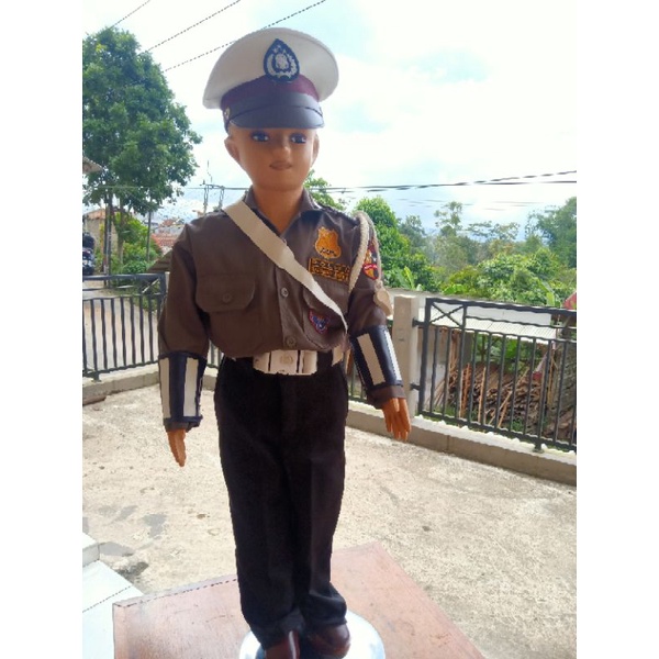 RB BAJU SERAGAM POLISI ANAK KECIL/ POCIL/ SERAGAM SATLANTAS ANAK KECIL/ BAJU SERAGAM POLISI