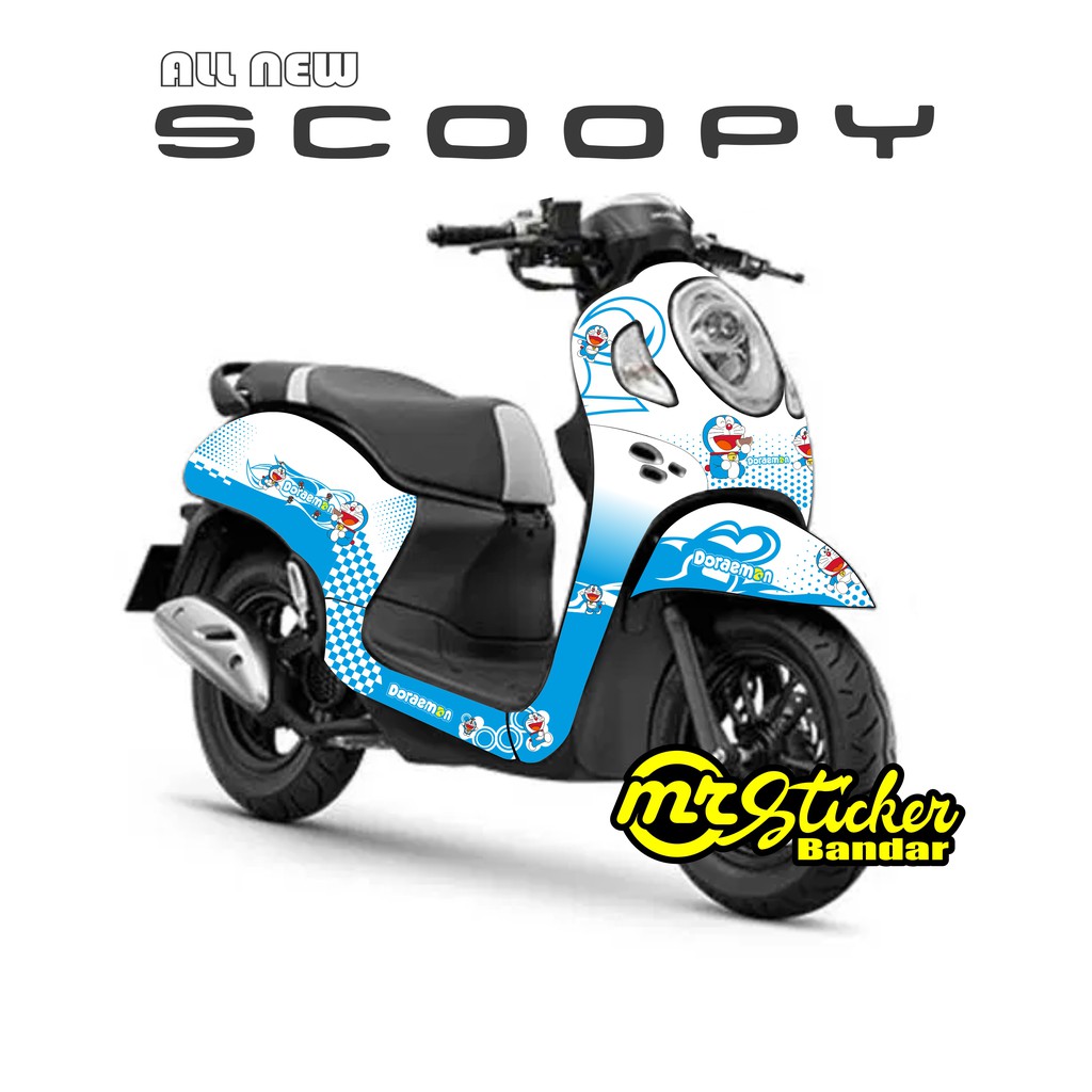 Decal Scoopy full body Dekal Sticker New Fi Baru 2021 PRESTIGE Doraemon Lucu