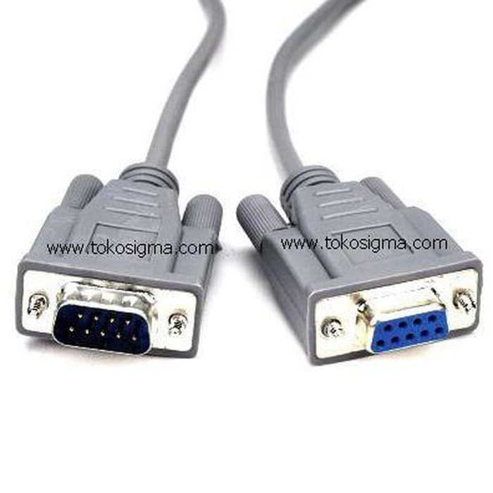 Kabel Serial 5 METER data COM DB9 RS232 Male to Female pin 9 M-F