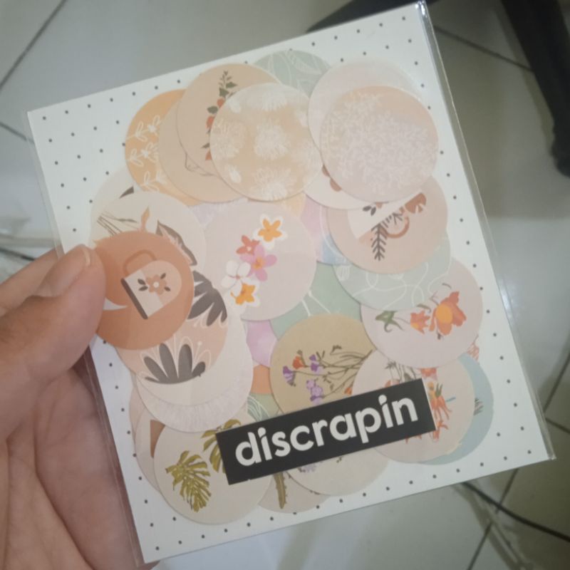 

(DSP) 50 PCS STICKER BULAT DIAMETER 2,5 CM/STICKER BUJO/STIKER AESTHETIC